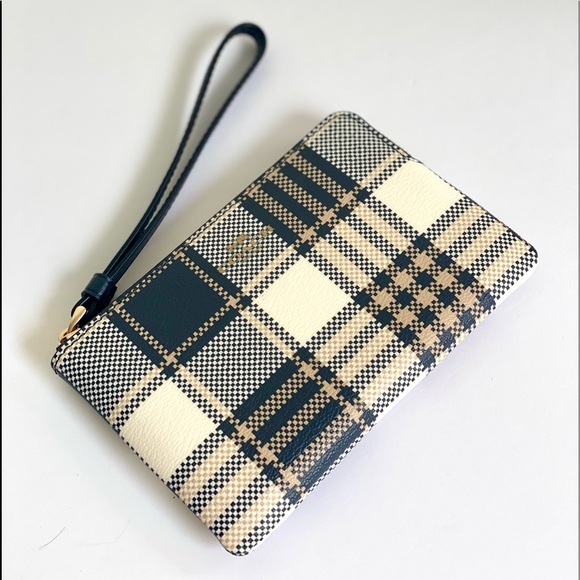 Coach Corner Zip Wallet Wristlet - Picture 7 of 8